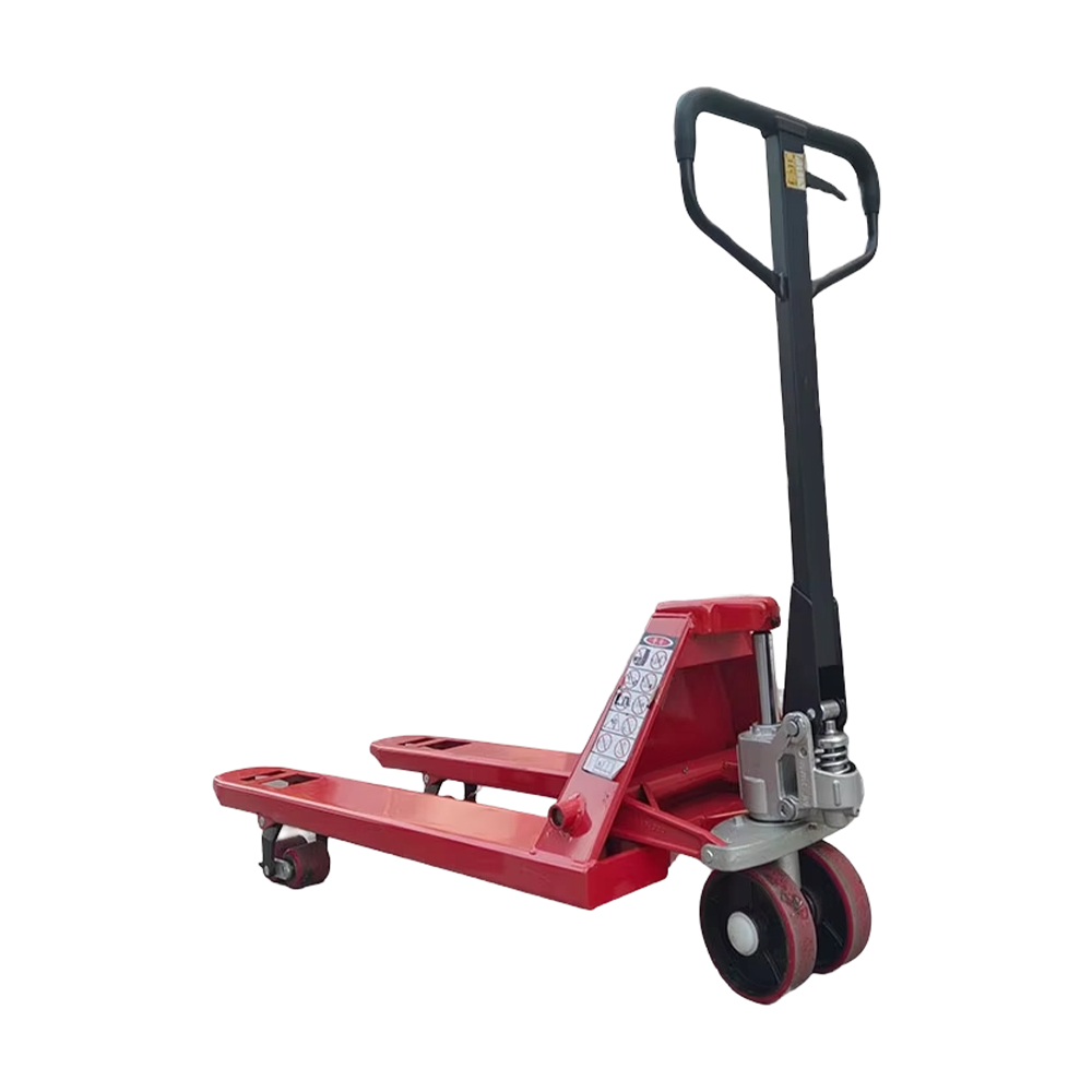 Ręczny wózek paletowy o udźwigu 2 ton i 3 tonach w magazynie